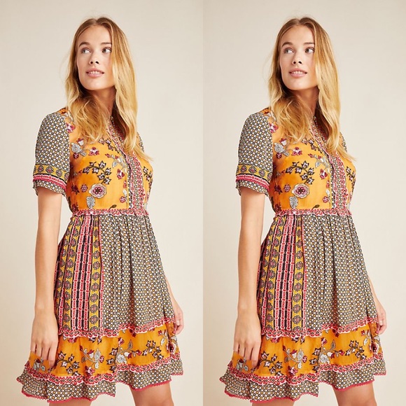 anthropologie mini dress